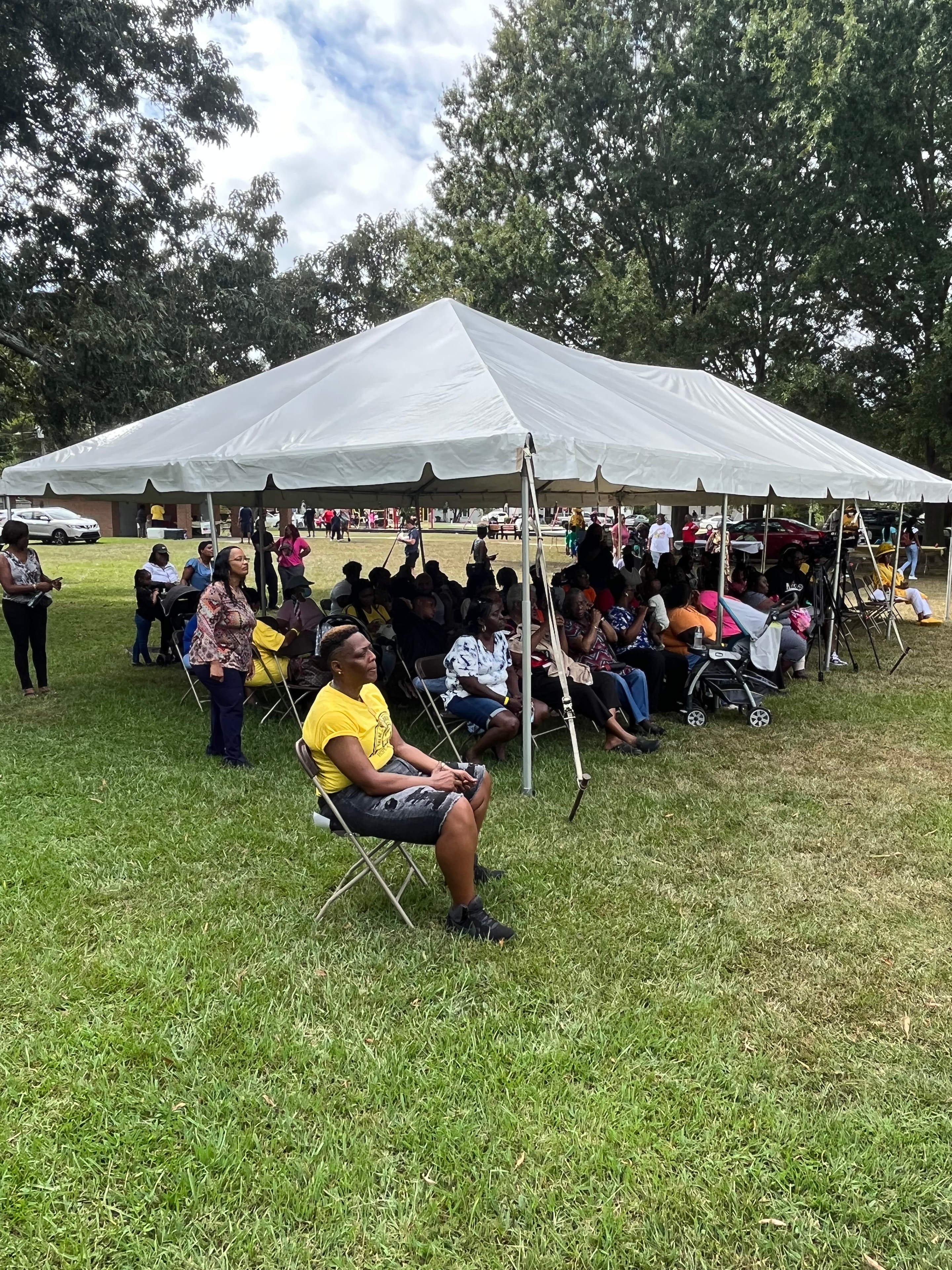 Community gathering and neighborhood celebration